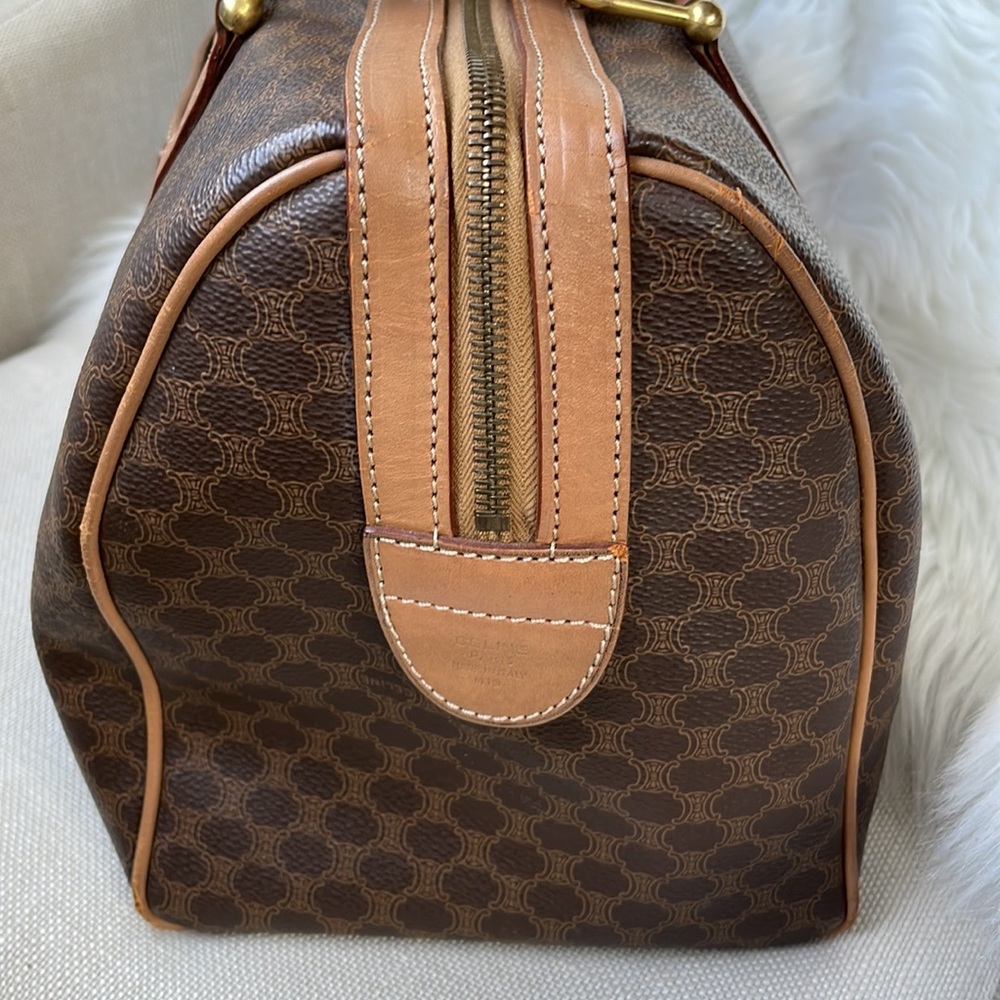 Celine Macadam M13 Boston‎ Triomphe coated canvas  bag GUC - Picture 9 of 17
